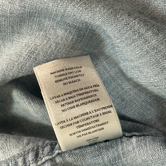 Rails Embroidered Rose Chambray Shirt – “Charli” Style (Women’s S) - Picture 4 of 5